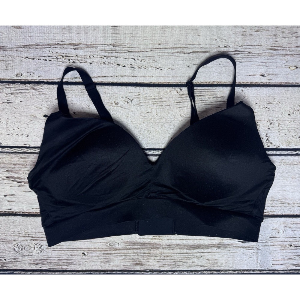 Kindred Bravely Bra Nursing Pumping Womens XXL Black Nylon Spandex Hook Eye